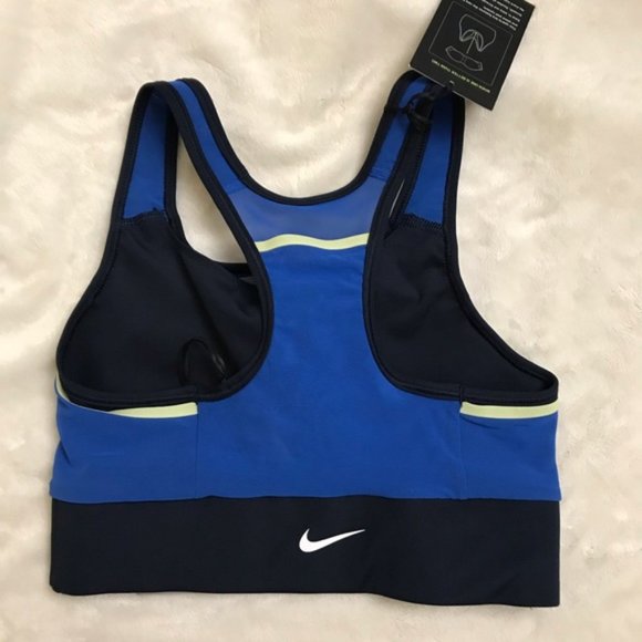 Nike Womens Swoosh Pocket Obsidian Sports Bra (BNWT) - Picture 3 of 8